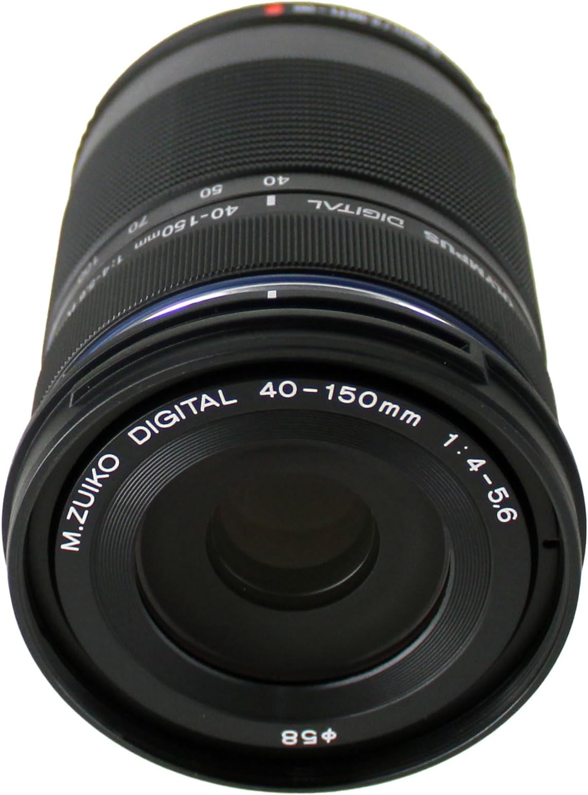 Olympus M.Zuiko Digital ED 40-150 mm F4-5.6 Lens, Telephoto Zoom, Suitable for All MFT Cameras (Olympus OM-D & PEN Models, Panasonic G Series), Black