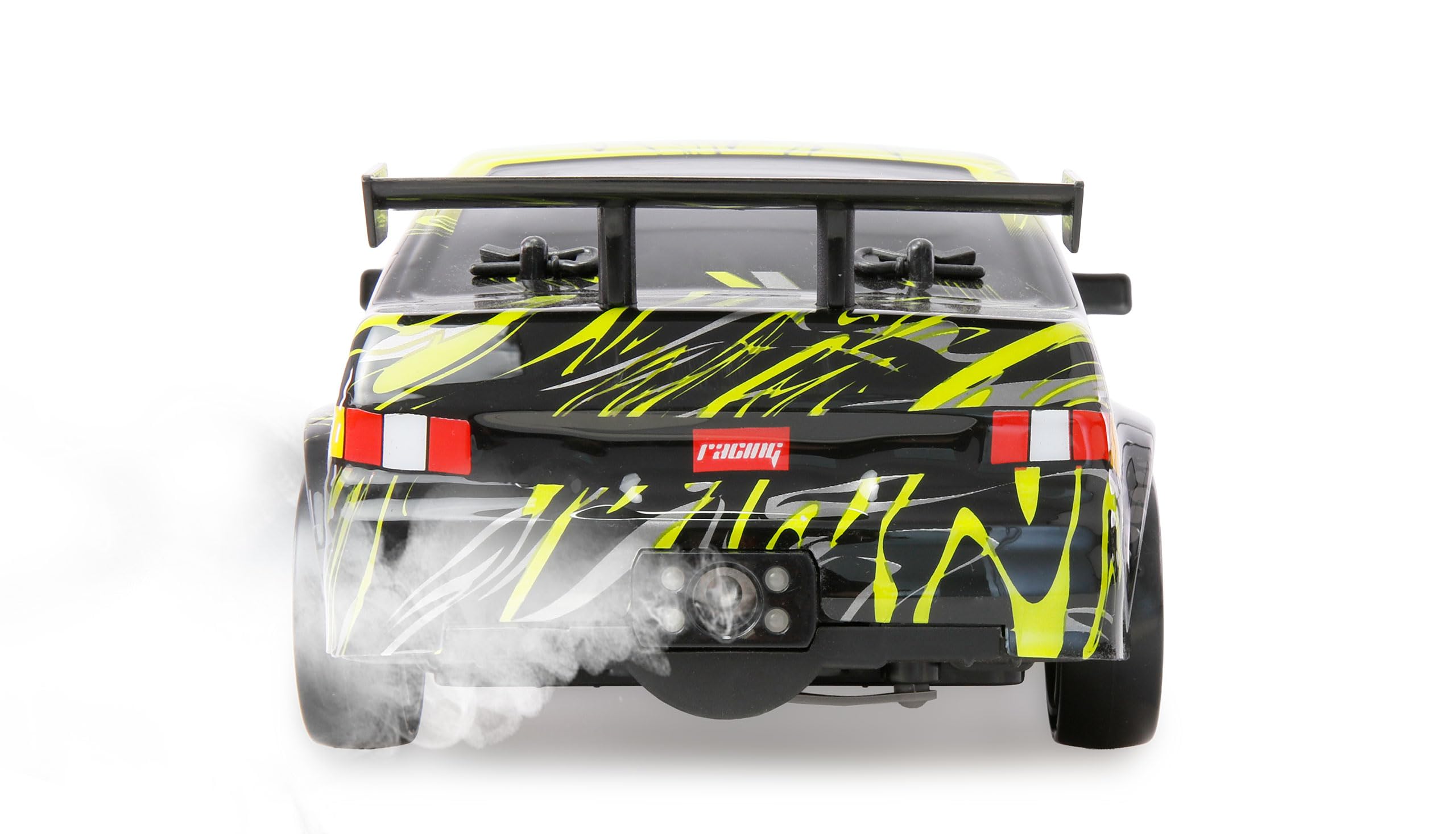 Zdalnie sterowany Drift Sport Car S12 z efektem dymu 4WD 1:16 RTR żółty dzieci od 6 lat