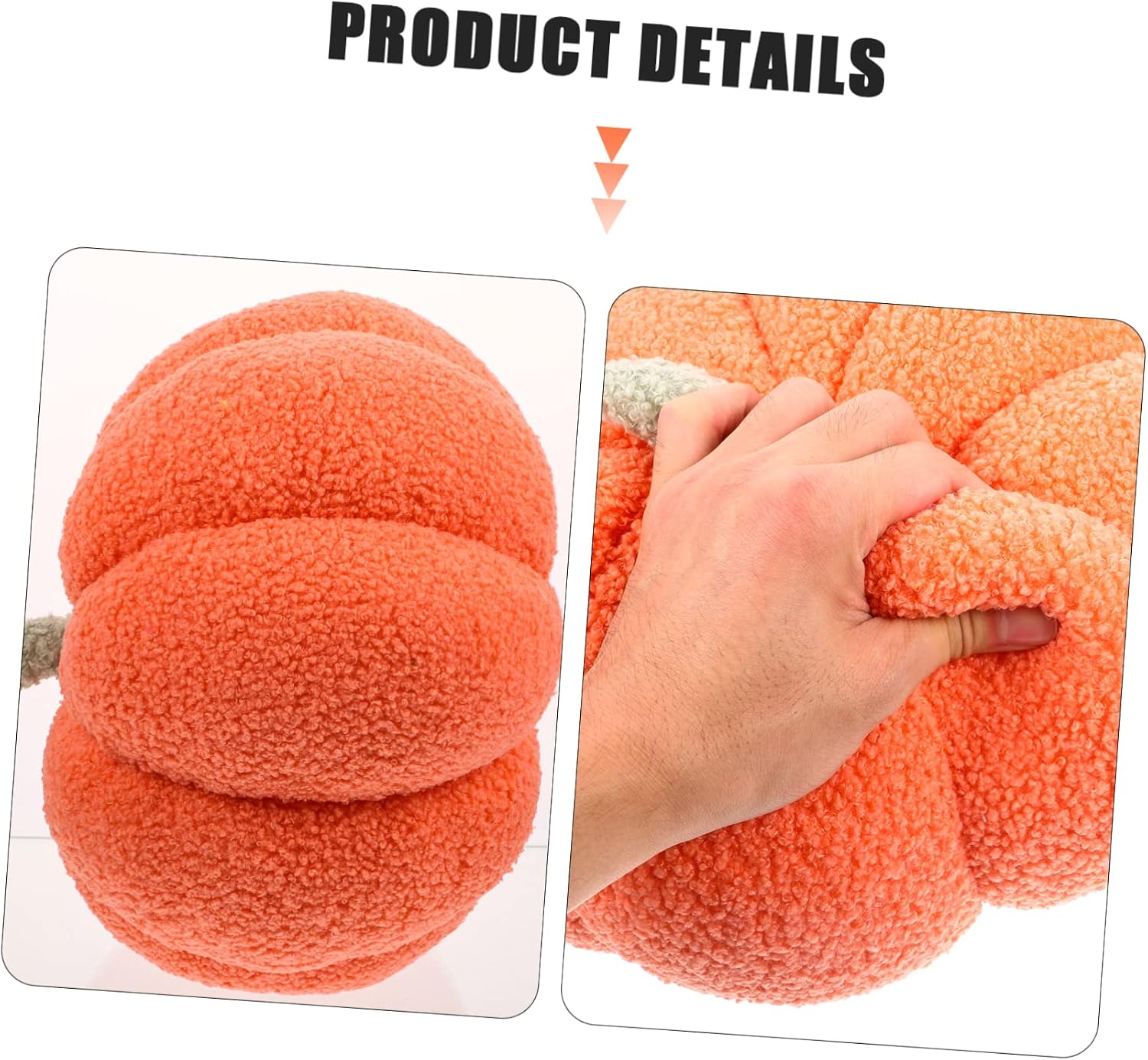 Cute Pumpkin Toy for Halloween Decoration Soft Throw Pillow for Sofa Boys and Girls Multi-Functional Faux Pumpkin Home Decor for Fall Festivities