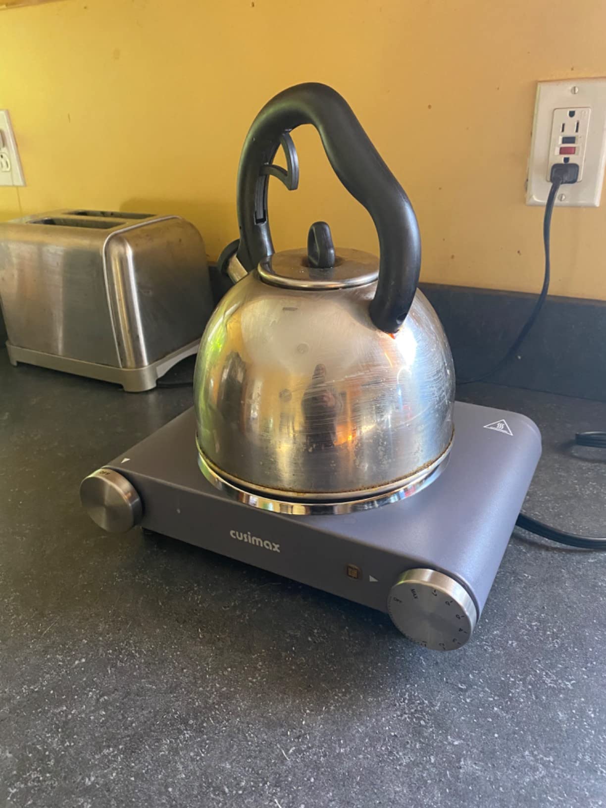 15/mo Finance Cusimax Hot Plate, 1800W Double Burners, Infrared