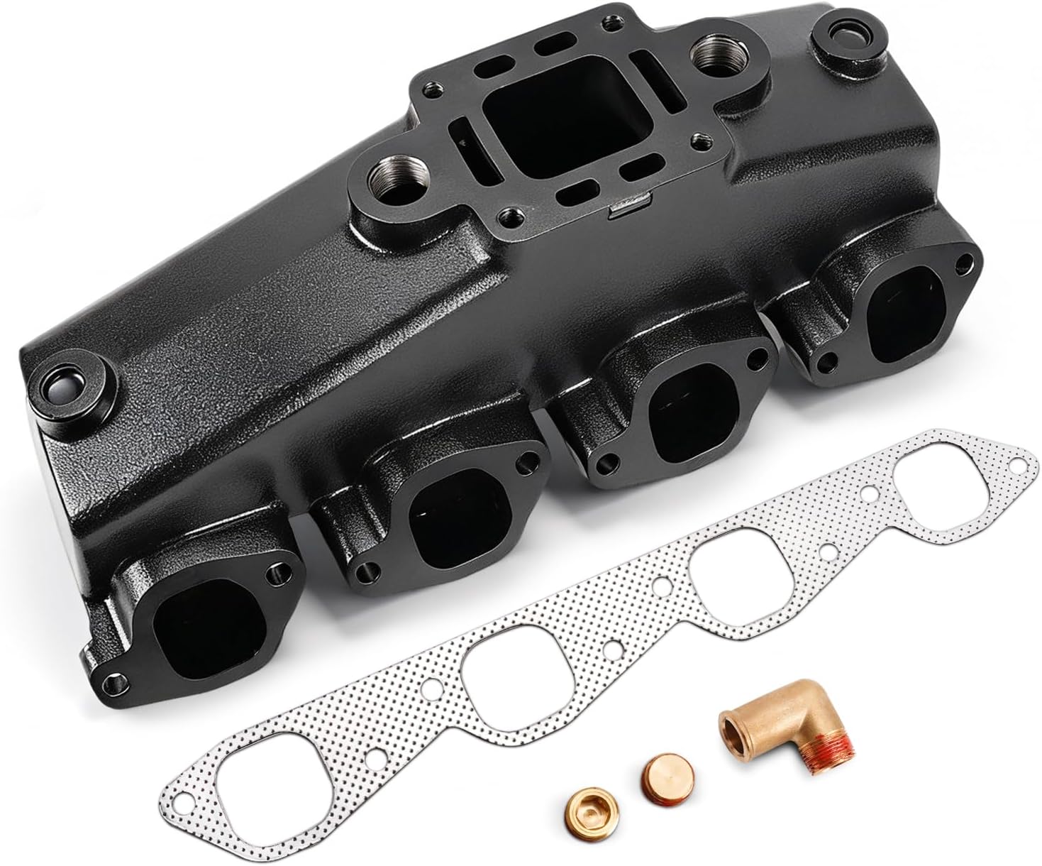 Zuqioia 18-1957-2 Exhaust Manifold for Mercruiser 340/454 Big Block V8 - Center Rise, Port/Starboard Fit, Leak-Proof