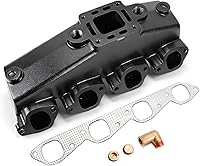 Zuqioia 18-1957-2 Exhaust Manifold for Mercruiser 340/454 Big Block V8 - Center Rise, Port/Starboard Fit, Leak-Proof