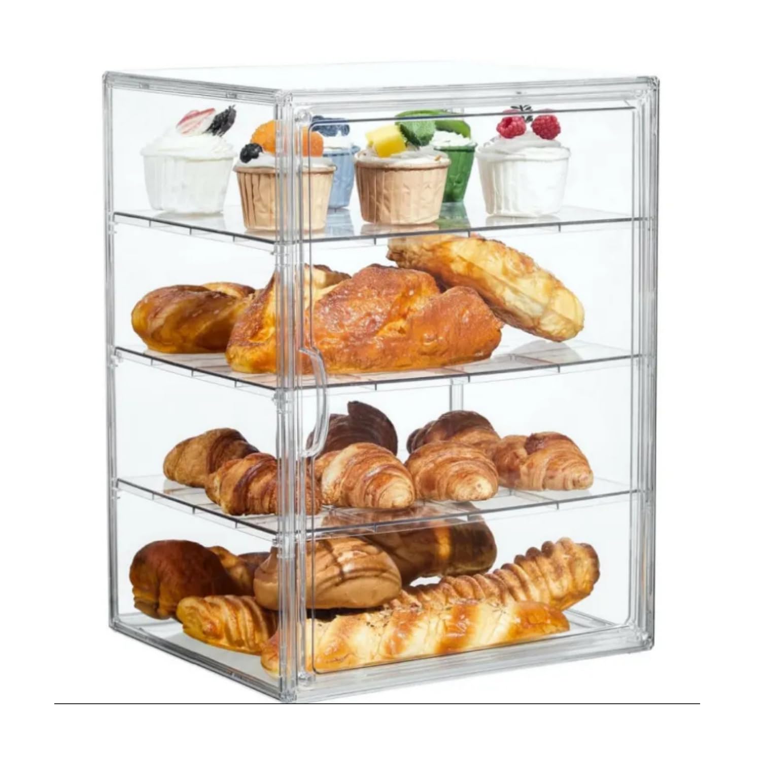 Amazon.co.jp: Quxxuol ブレッドケース 食品棚 パン ディスプレイ