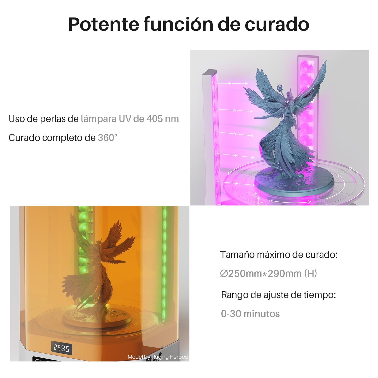 ELEGOO Saturn 4 Ultra 16K Stampante 3D Resina y Mercury Plus V3.0 Wash and Cure Macchina