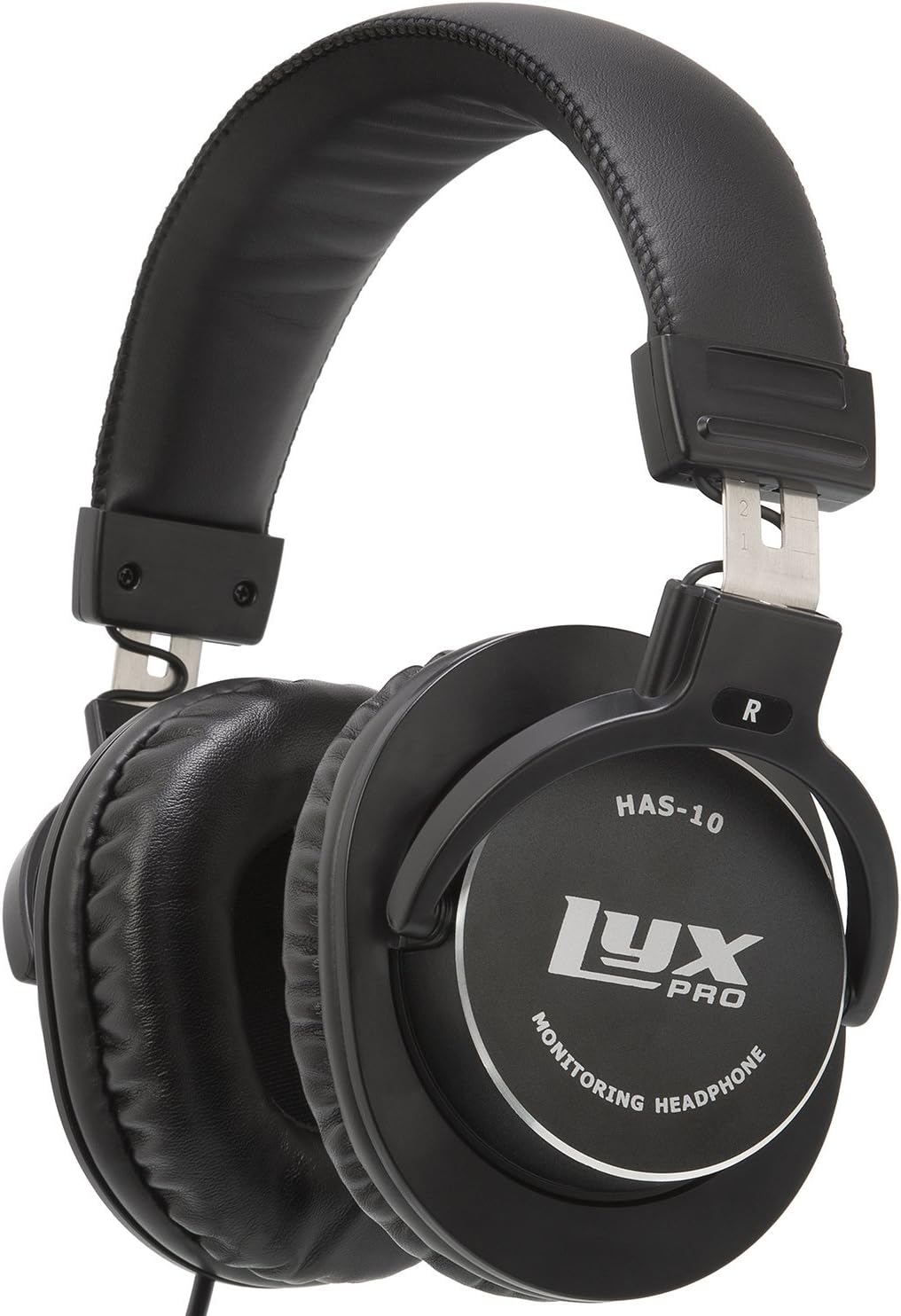 HAS-10 Closed-Back Studio Monitor Headphones, Wired Over Ear | Wired closed-back over-ear studio headphones for recording, mixing, podcasting, guitar amp, keyboard and music listening.