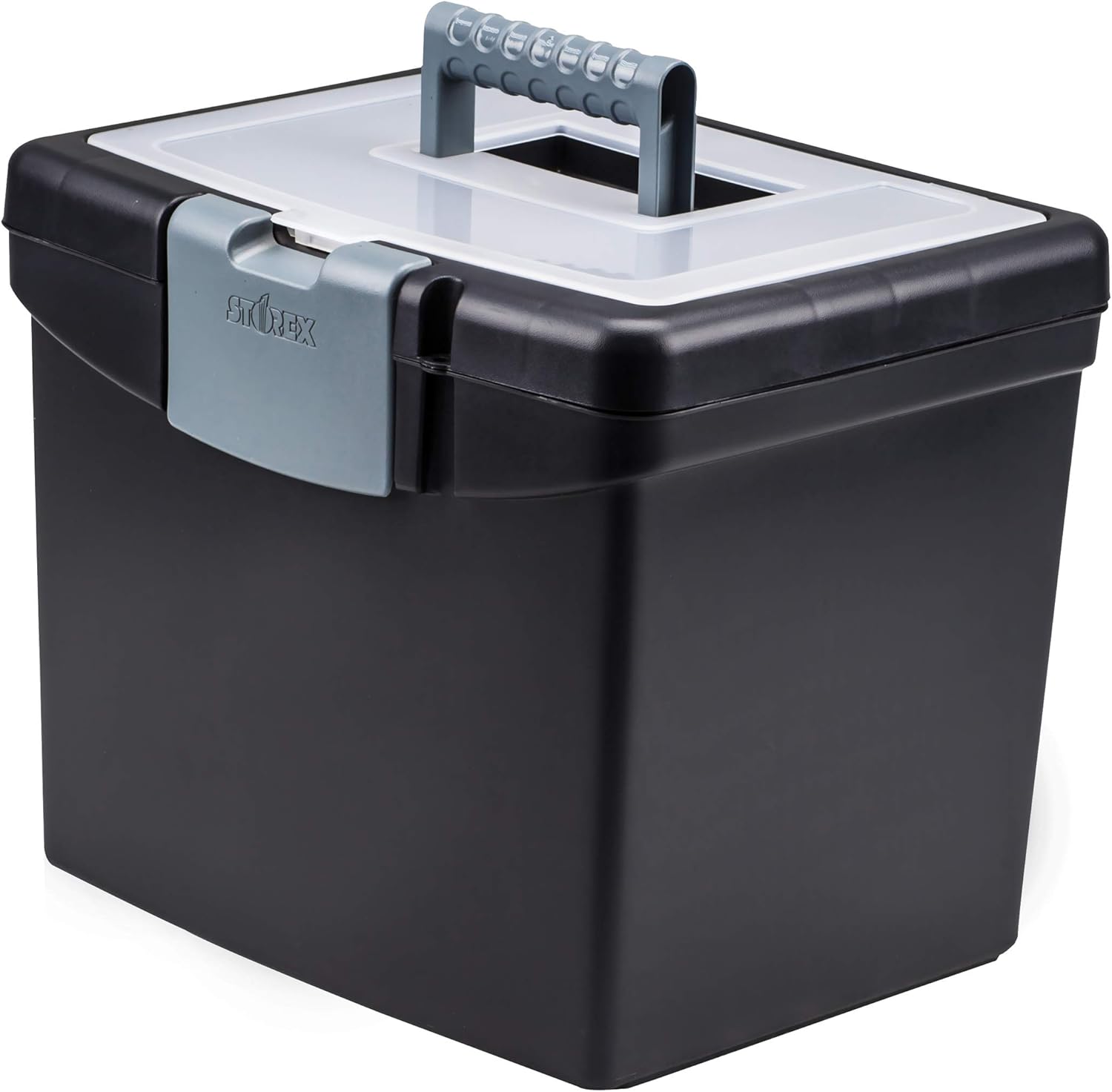 Storex File Storage Box with XL Storage Lid, Black Amazon.ca Office