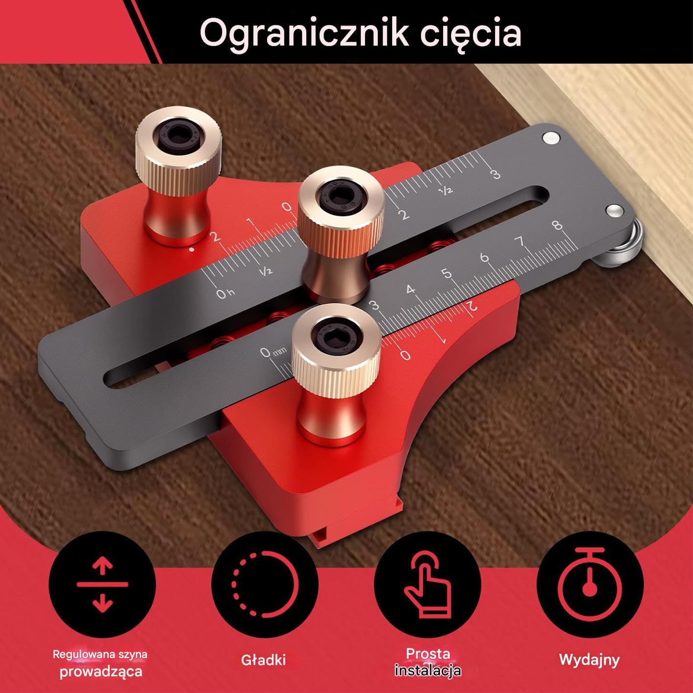 Szablon Do Cienkiego Cięcia Wzdłużnego - Regulowane Zaciski Do Cienkich Elementów,Stolarski Przewodnik Cięcia Wzdłużnego Dla Piły Stołowej - Routera Piły Taśmowej Warsztatu Desek Drewnianych