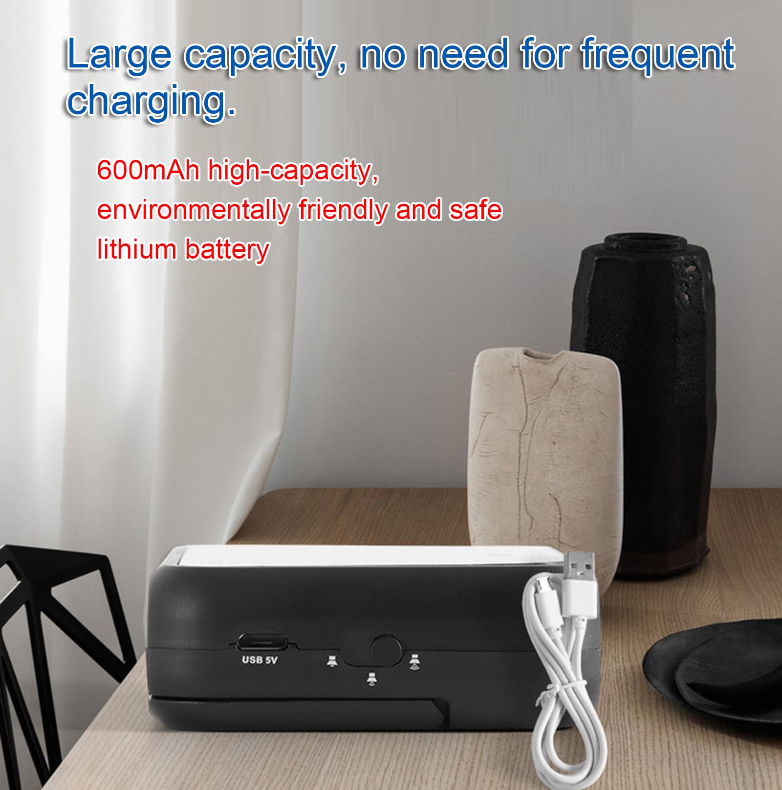 Temporizador de cocina recargable con pantalla LED grande, control de | Respaldo magnético y soporte para cocinar, hornear, hacer barbacoas, estudiar y más