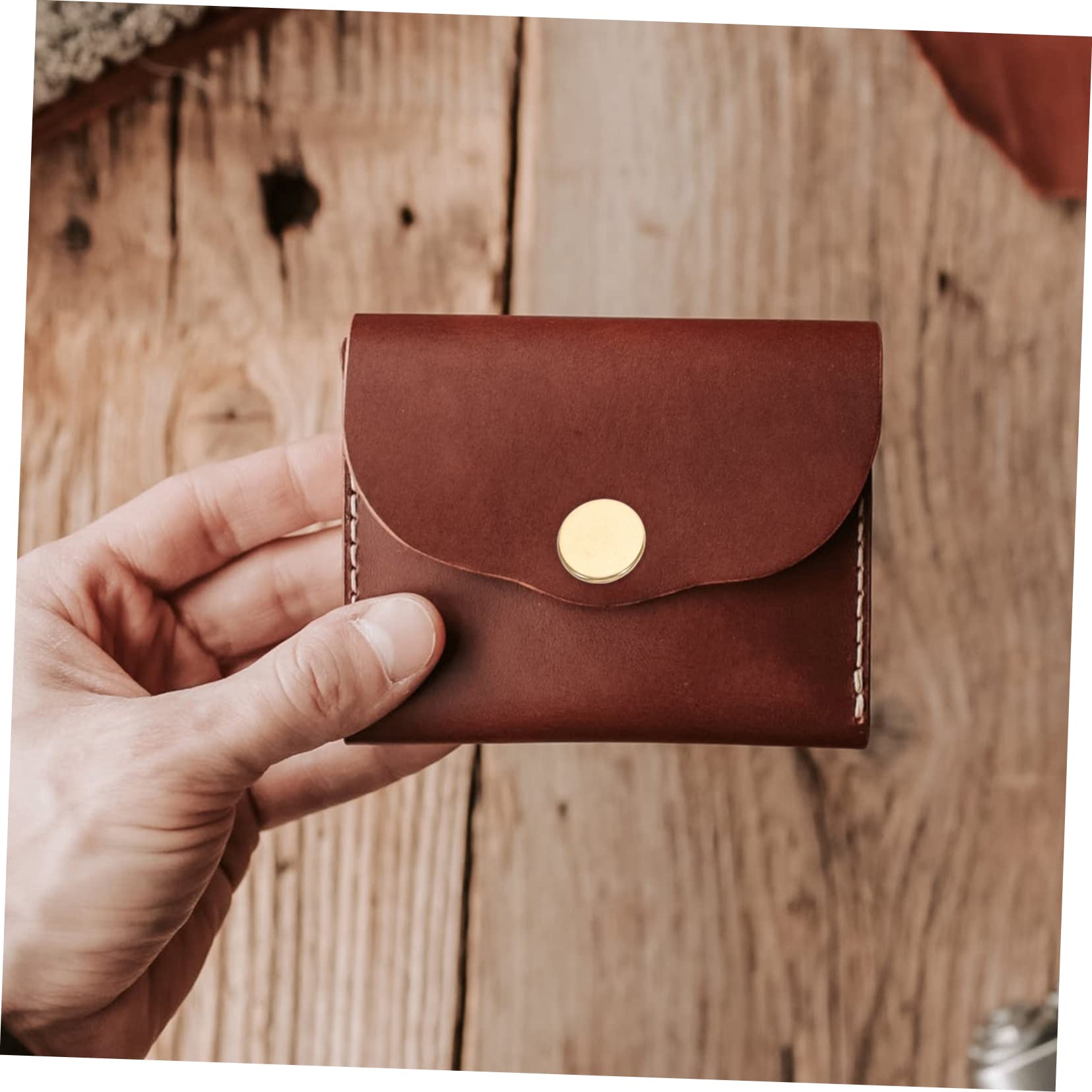 OFFIGAM Bottoni Automatici in Metallo e Pelle Per Vestiti Giacche Borse Braccialetti Di Scatola Portaoggetti Multi-scomparto