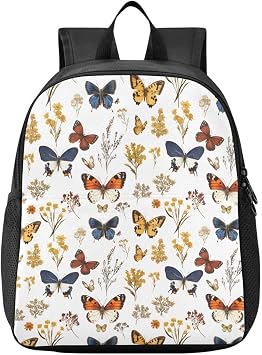 senya Little Kids Backpack Toddler School Elementary Bag Boys Girls S Colourful Butterfies