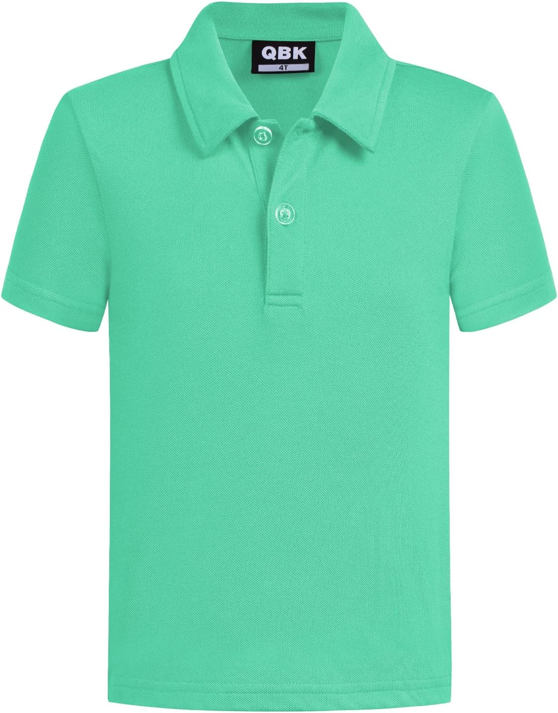 QBK Toddler to Youth Boys' School Uniform Pique Polo Kids Short Sleeve Collared Golf Shirt
