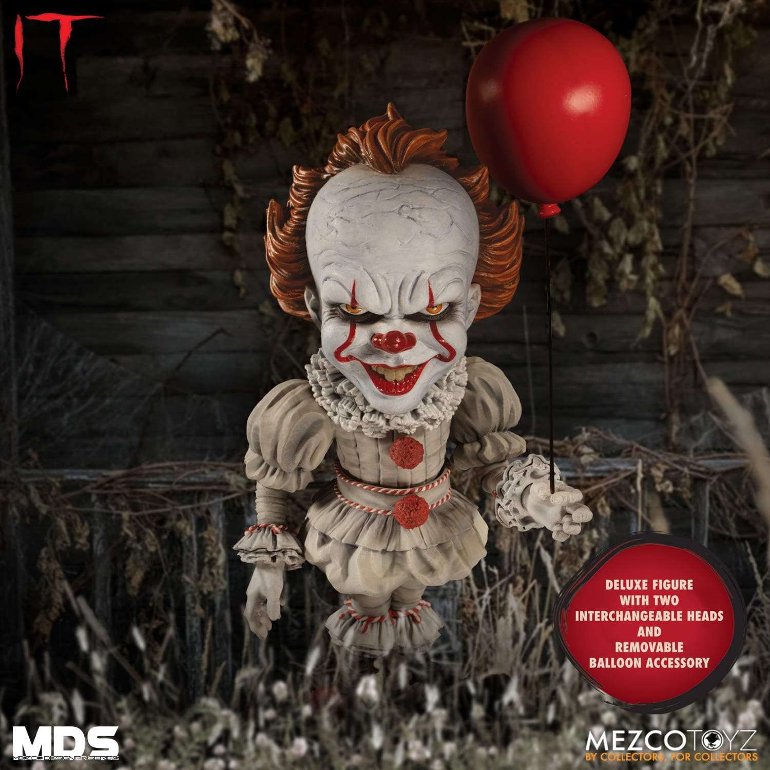 MezcoIT Designer Series - Deluxe IT: Pennywise Action Figure