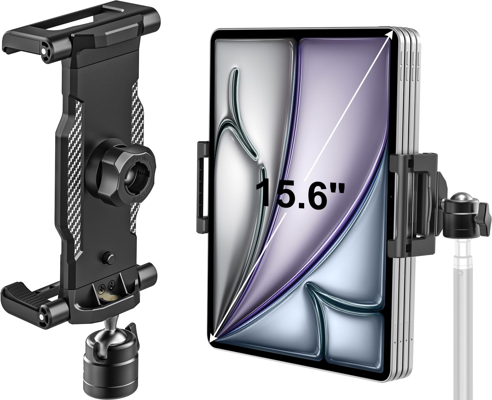 Leaplumin HY-D1 Testa A Sfera In Alluminio Per Treppiede - 360°, Con Attacco Freddo E Vite 1/4 - 2