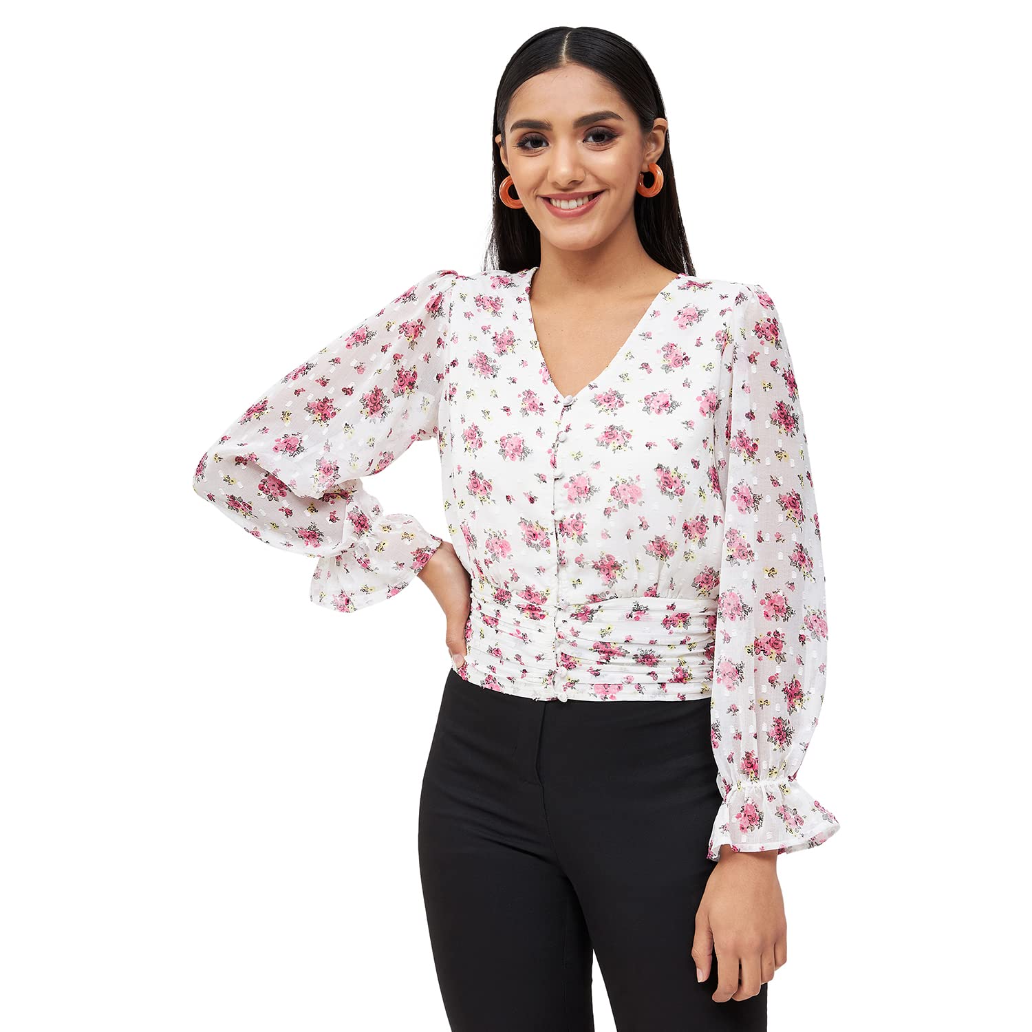 eiko Women's Ployester Floral Long Sleeve Top-picture-20