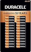 Duracell Coppertop AA Alkaline Batteries 48 Pack - Long-Lasting Power & 5-Year Storage Guarantee