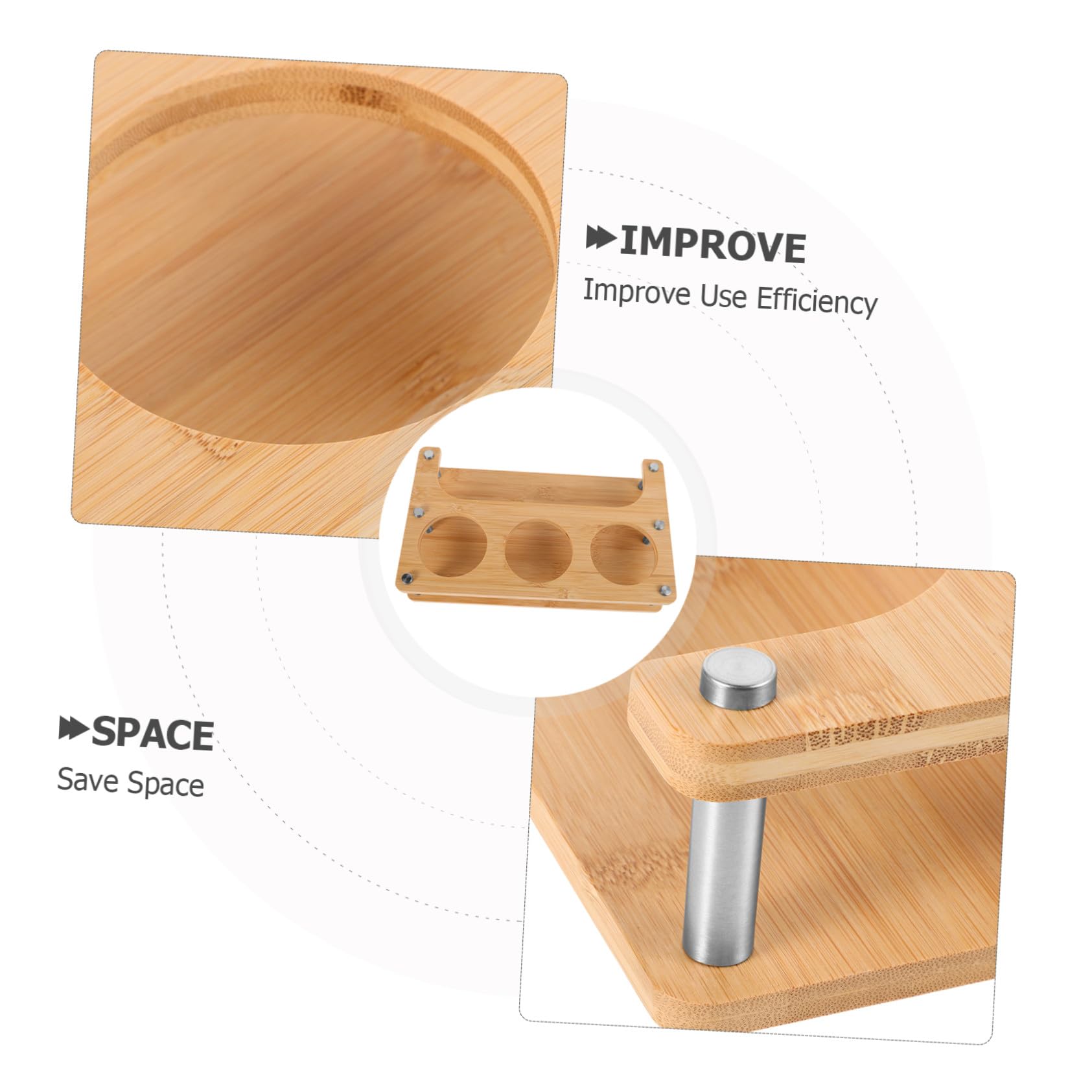 STOBAZA Gewürzregal für Küche Platzsparendes Design aus Robustem Material für Gewürzgläser Salz Öl Essig und Sojasauce Stabil und Langlebig