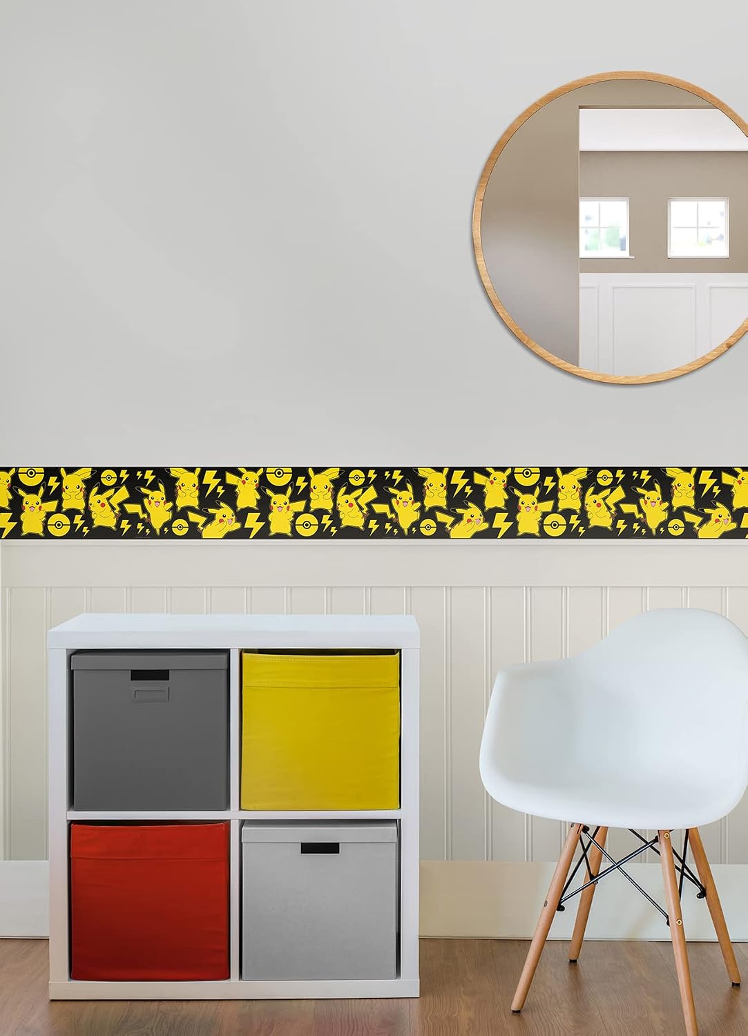 RoomMates RMK12131BD Yellow Pokémon Pikachu Peel and Stick Wallpaper Border