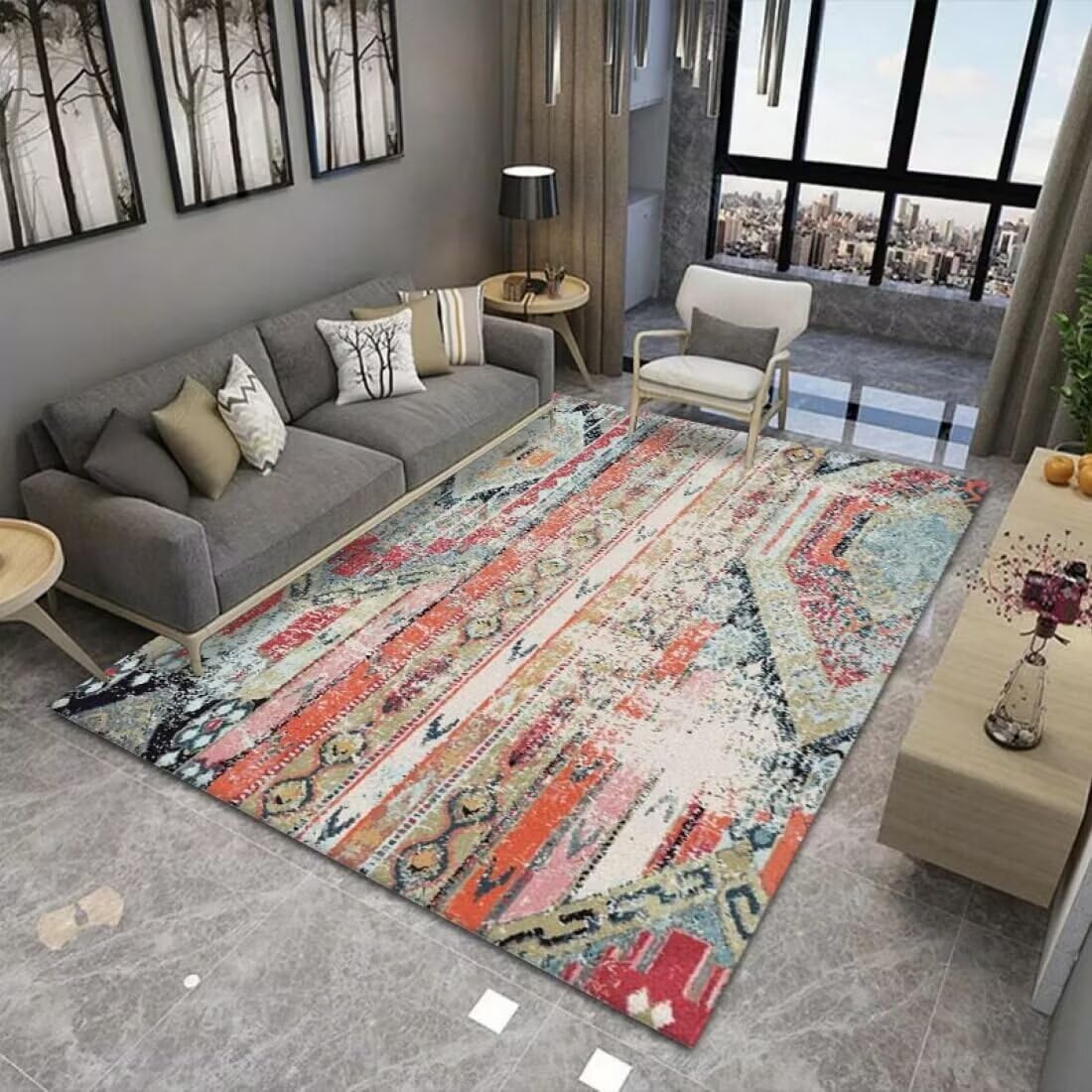 Accessoires salon déco maison cuisine : tapis 90X200CM anti-poussière