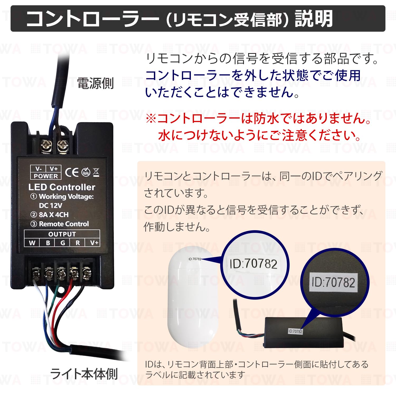 Amazon.co.jp: LED 水中集魚灯 カラーチェンジ RGB レインボー 90w 12v