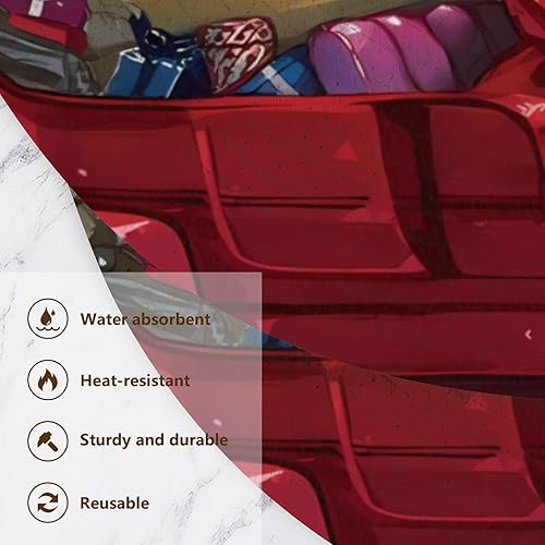 Miniatura 3 de 3 piezas de camino de mesa de salvamanteles para ollas y sartenes calientes de 15 pulgadas, almohadilla de algodón para tetera, cocina, decoración