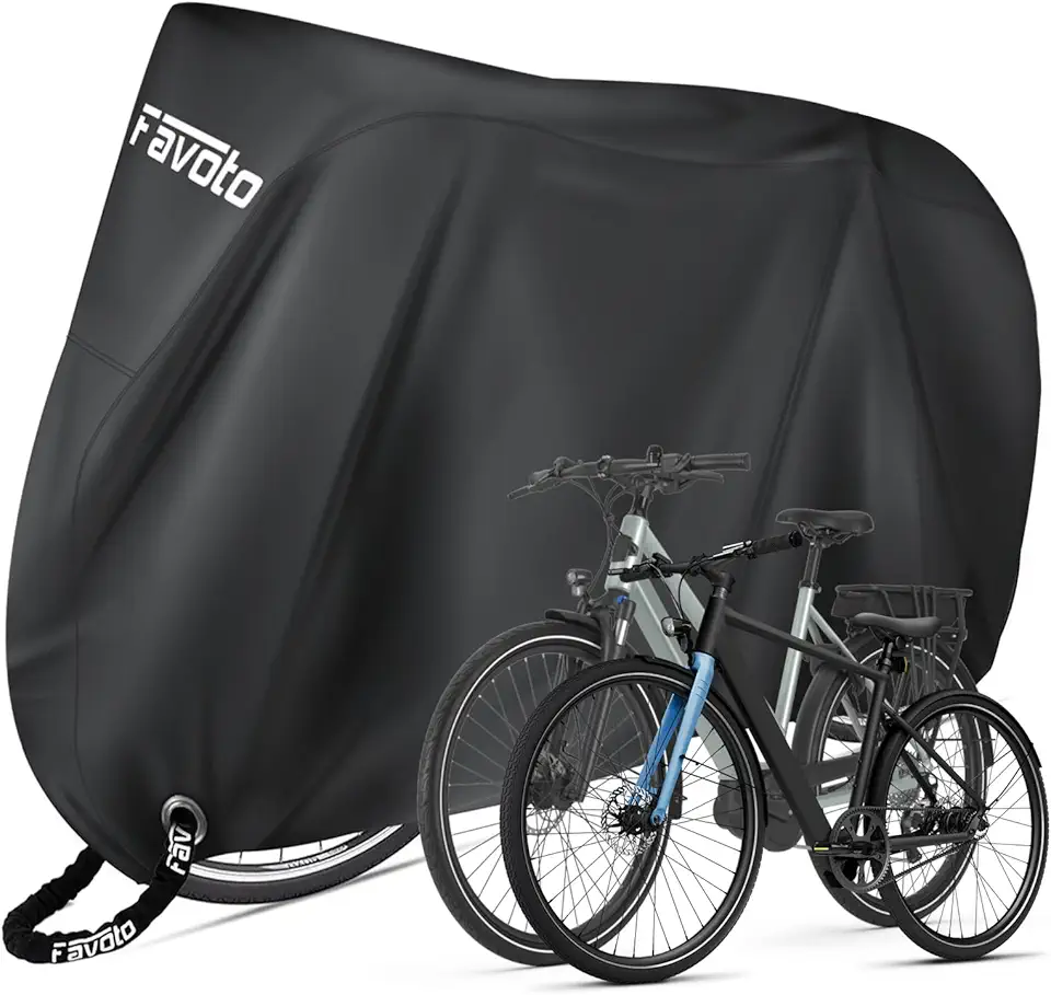 Vattentätt cykelskydd för två cyklar