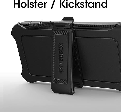 Miniatura 9 de OtterBox Defender Screenless Series - Funda y funda con clip para cinturón para iPhone 14 PRO (solo embalaje) no al por menor, color rosa