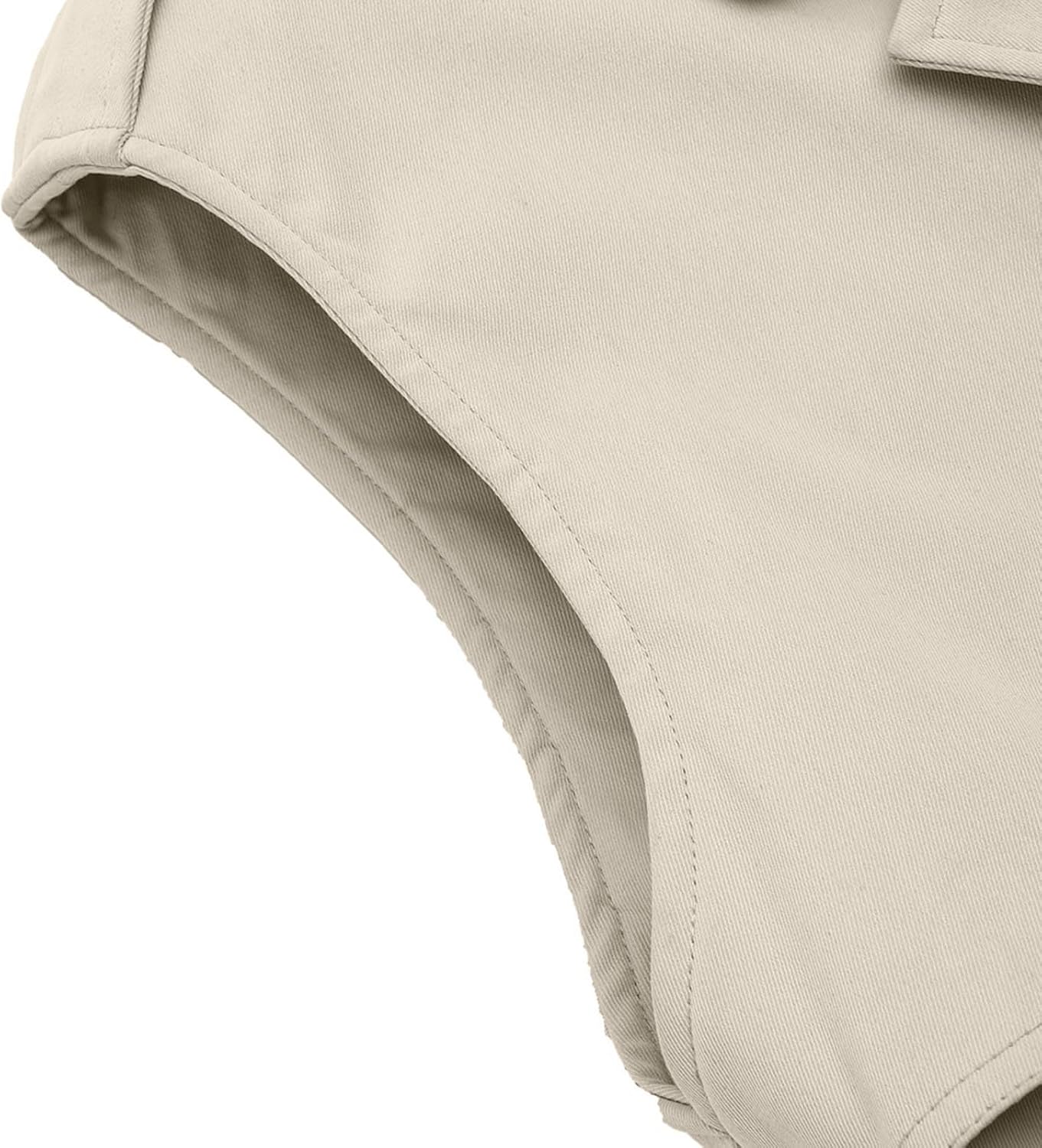 Sleeveless Trench Coat Women V Neck Double Breasted Belted Overcoat Business Casual Work Jacket Blazer Dress 2024