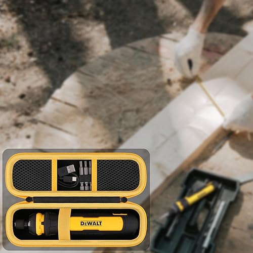 Vista 9 de Estuche de almacenamiento rígido Khanka para destornillador inalámbrico DEWALT (DWHT66719), solo estuche