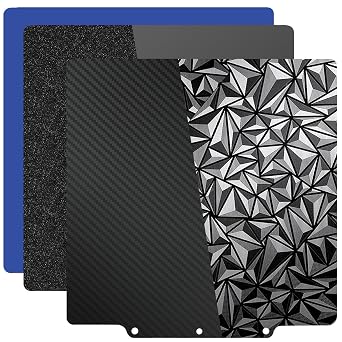 HzdaDeve 3PK AD5X Build Plate for Flashforge AD5X/5M/5M Pro Dual-Smooth Cold Cool PEI Double Smooth PEO PET Plate Black Sheet Board 235x235MM Heated Bed Spring Steel Flexible Platform