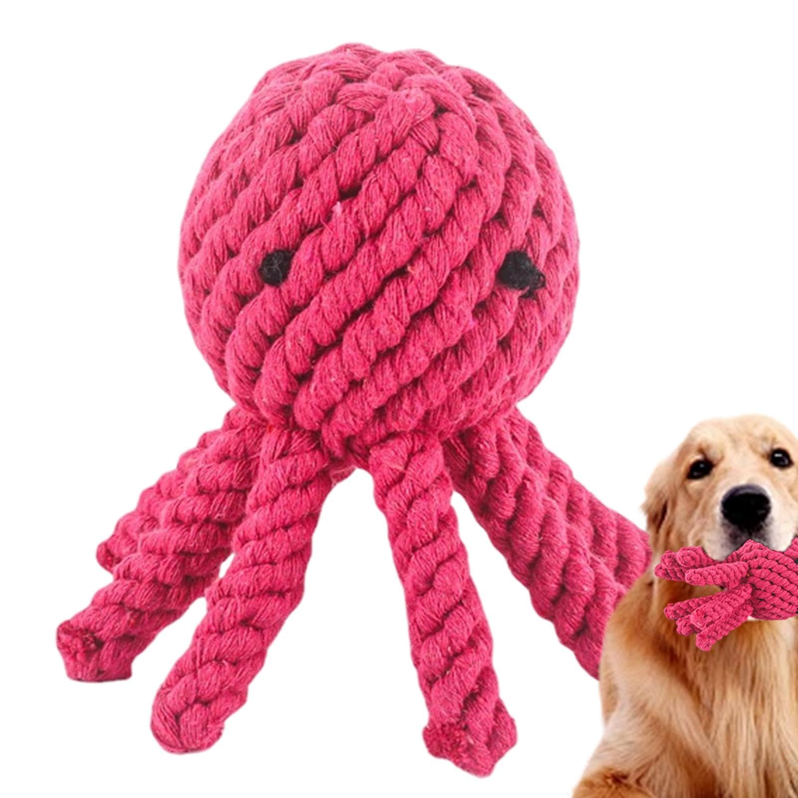 Jouet Pour Chien En Peluche Pieuvre Avec Couineur - Pour Jeu De Tir à La Corde, Mastication Et Soulagement Du Stress