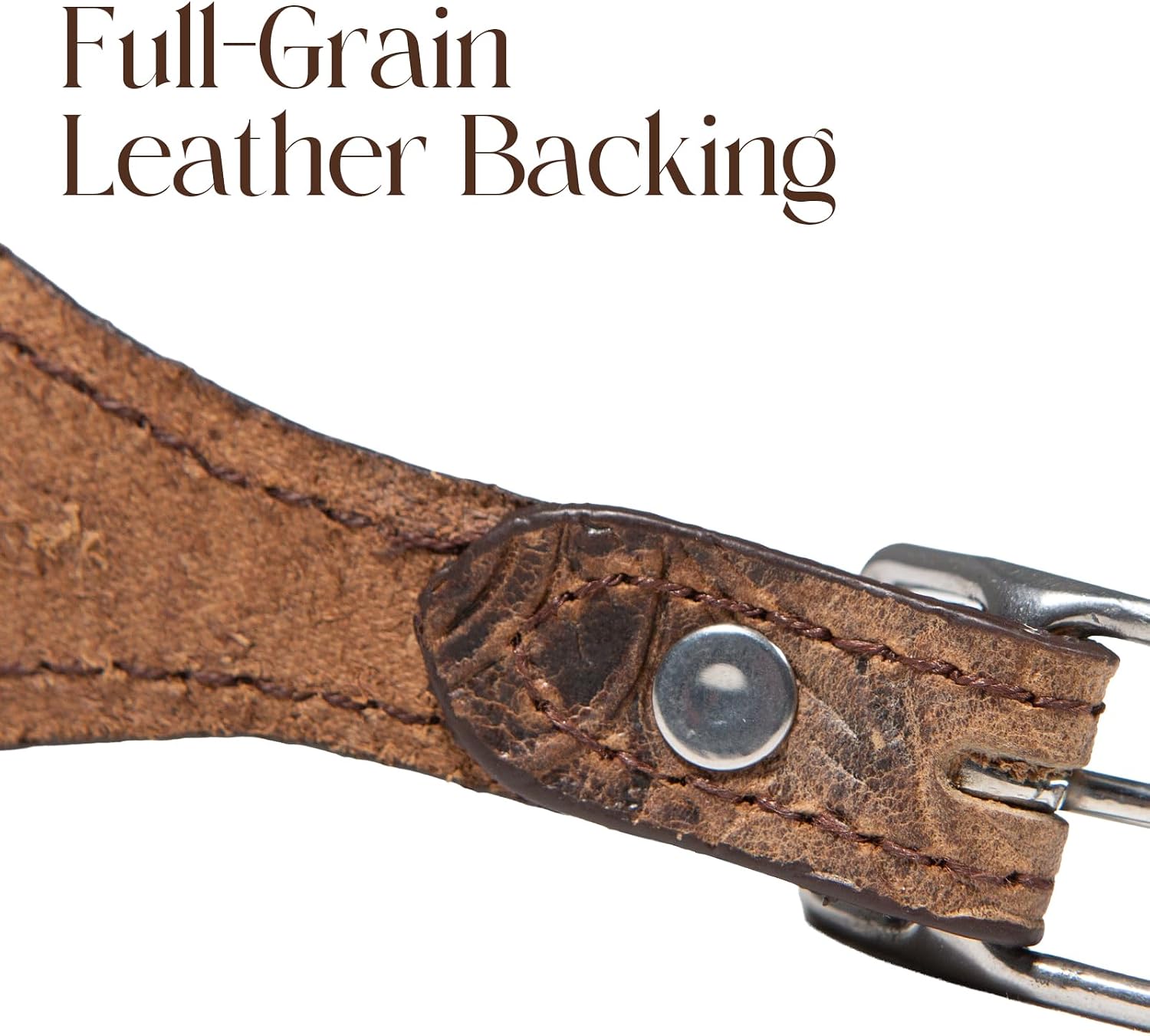 2 Pcs Full Grain Leather Spur Straps, Adjustable Equestrian Boot Straps for Men Women