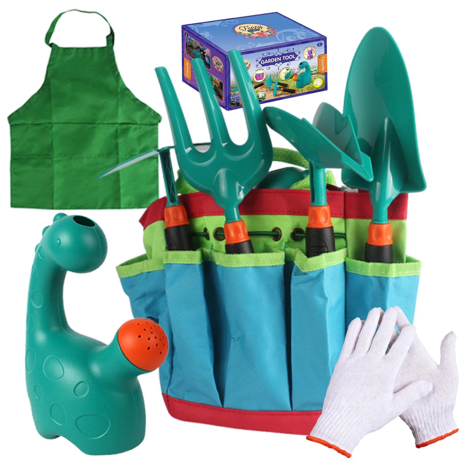 Kit de jardinage pour garçon et fille avec outils de bêchage et rempotage