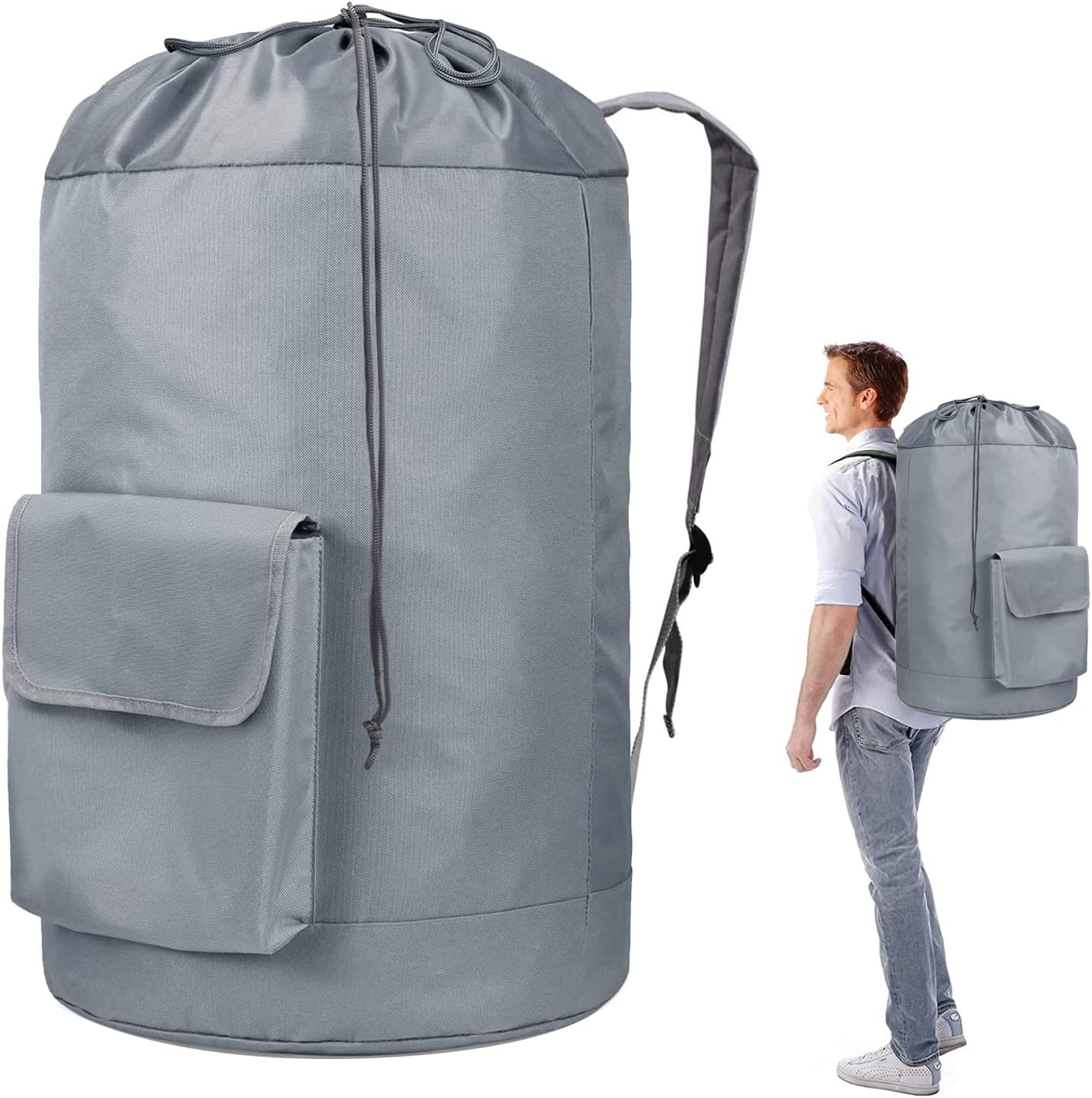 Laundry Bag Backpack Extra Large, 115L Laundry Backpack with Padded