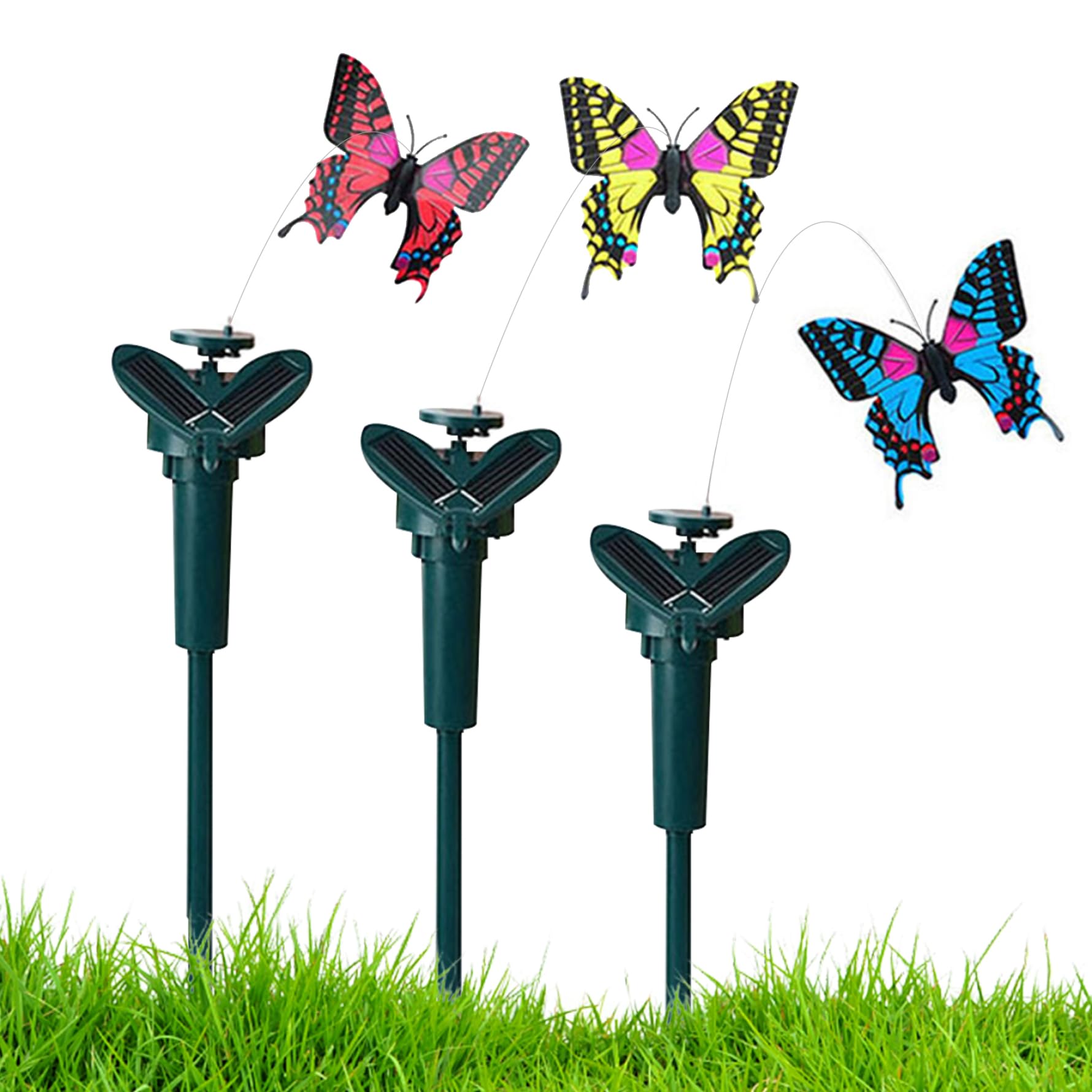 Papillon solaire flottant de décoration de jardin et ornements pour cour