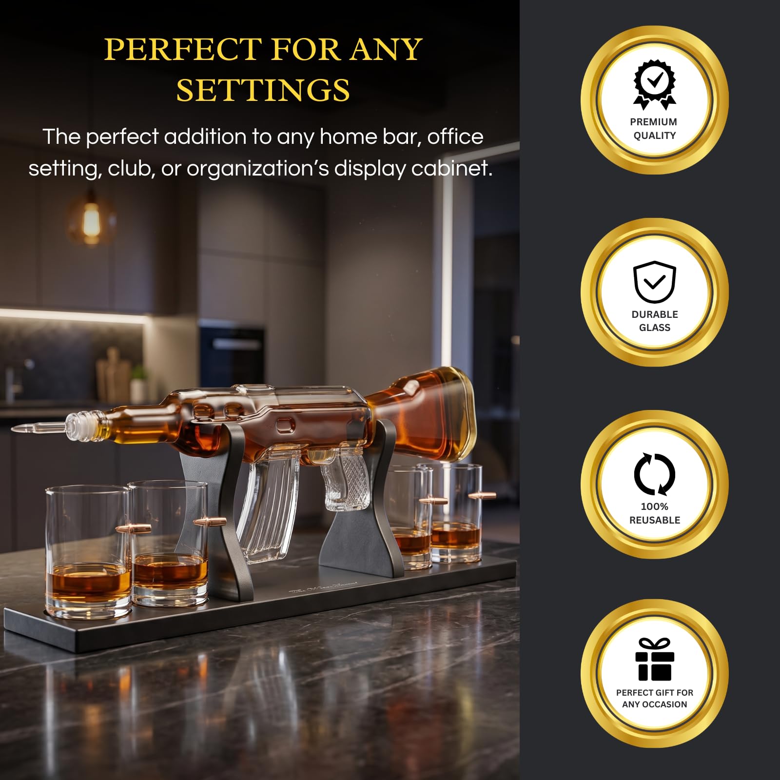 Amazon.co.jp: The Wine Savant ガン大型デカンタセット & メガネ