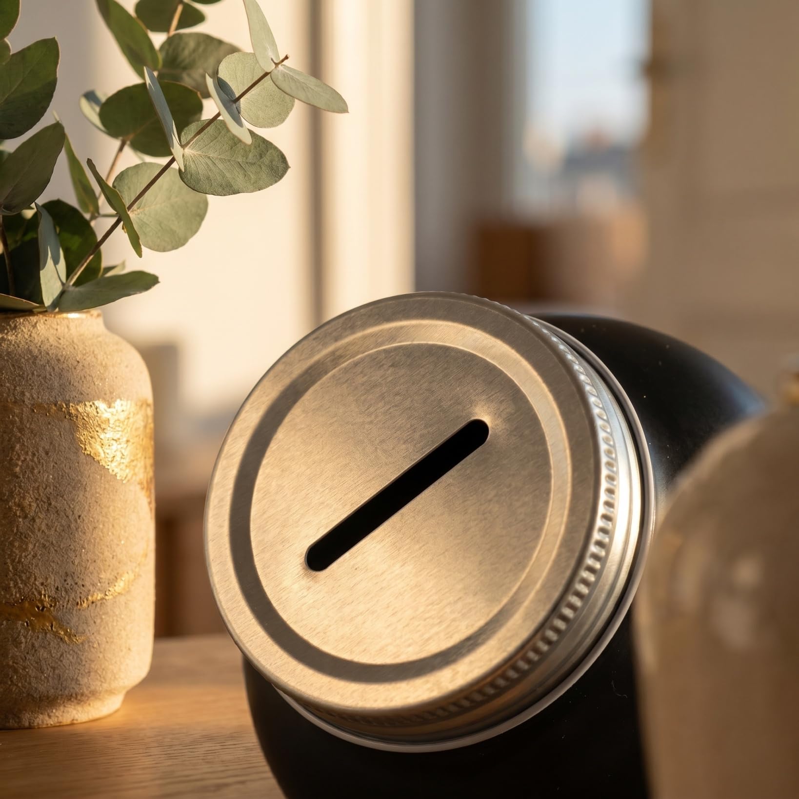 Vaguelly Hucha para Ahorro con Capacidad Resistente y Portátil Alcancía Práctica para Adultos y Bote para Guardar Monedas y Dinero Casa o Tienda