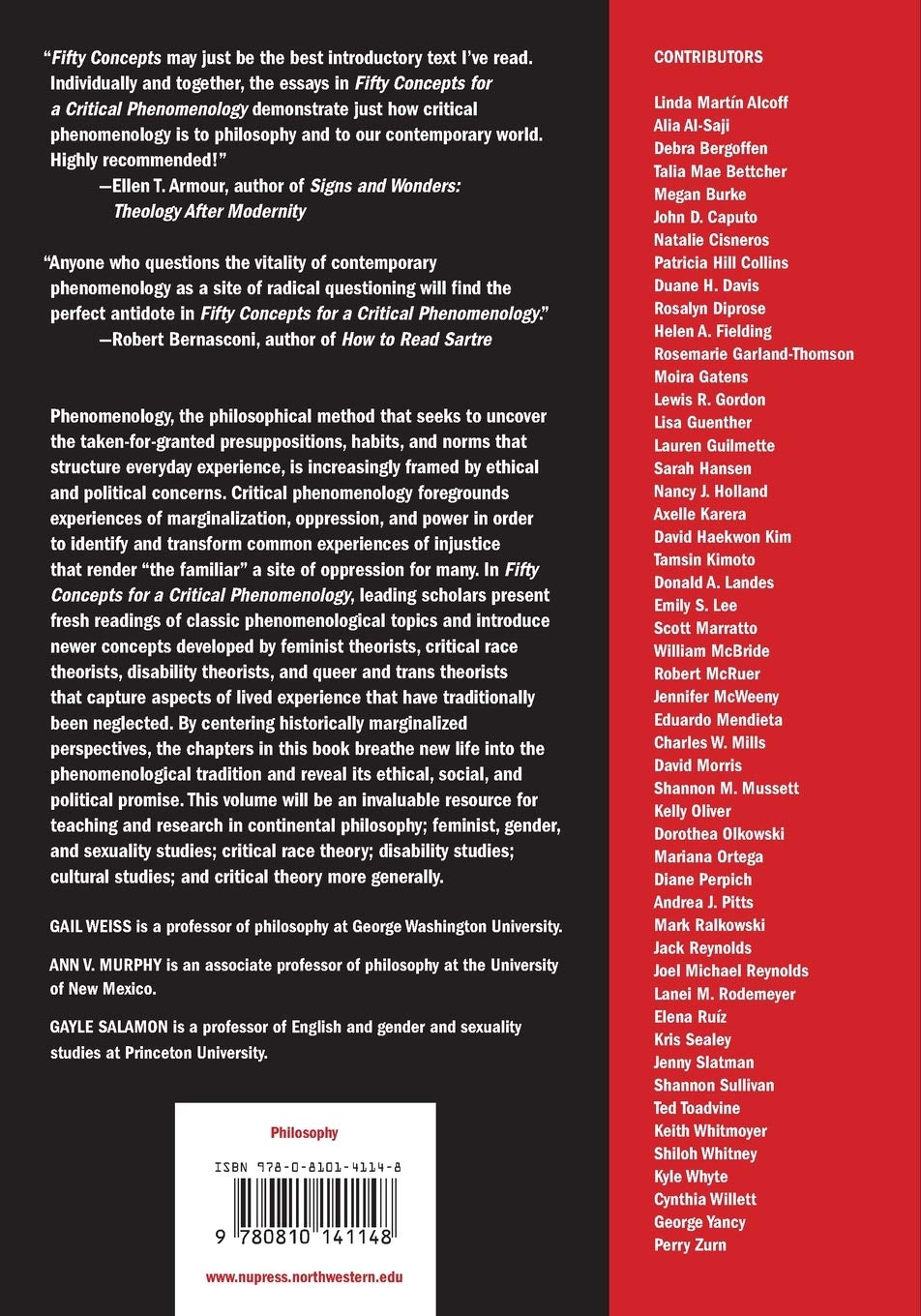 50 Concepts for a Critical Phenomenology
