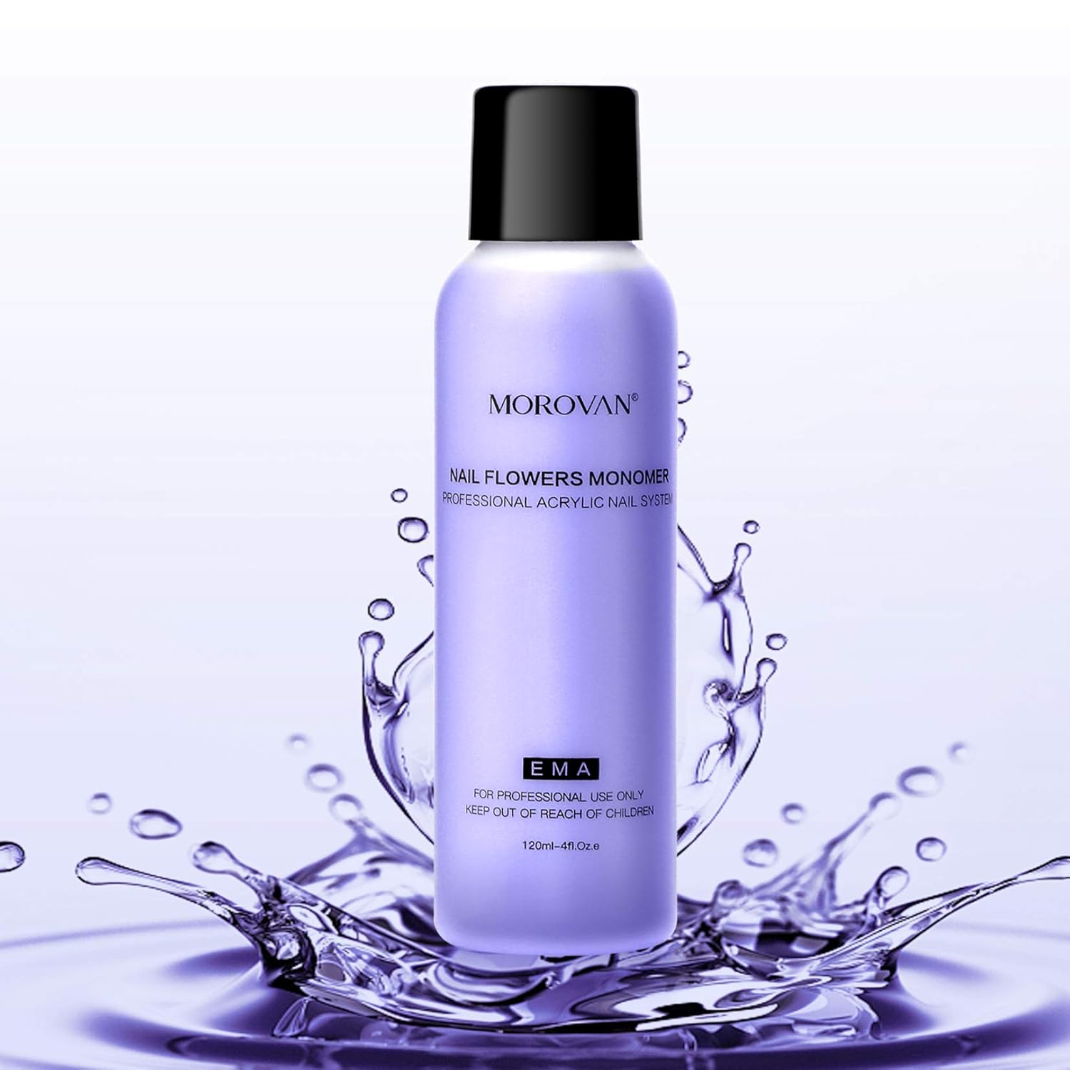 Morovan Acrylic Liquid Monomer for Acrylic Powder with Professional Monomer Acrylic Nail Liquid 4 oz Non-Yellow Acrylic Nail System Extension Acrylic nail tools : Beauty & Personal Care