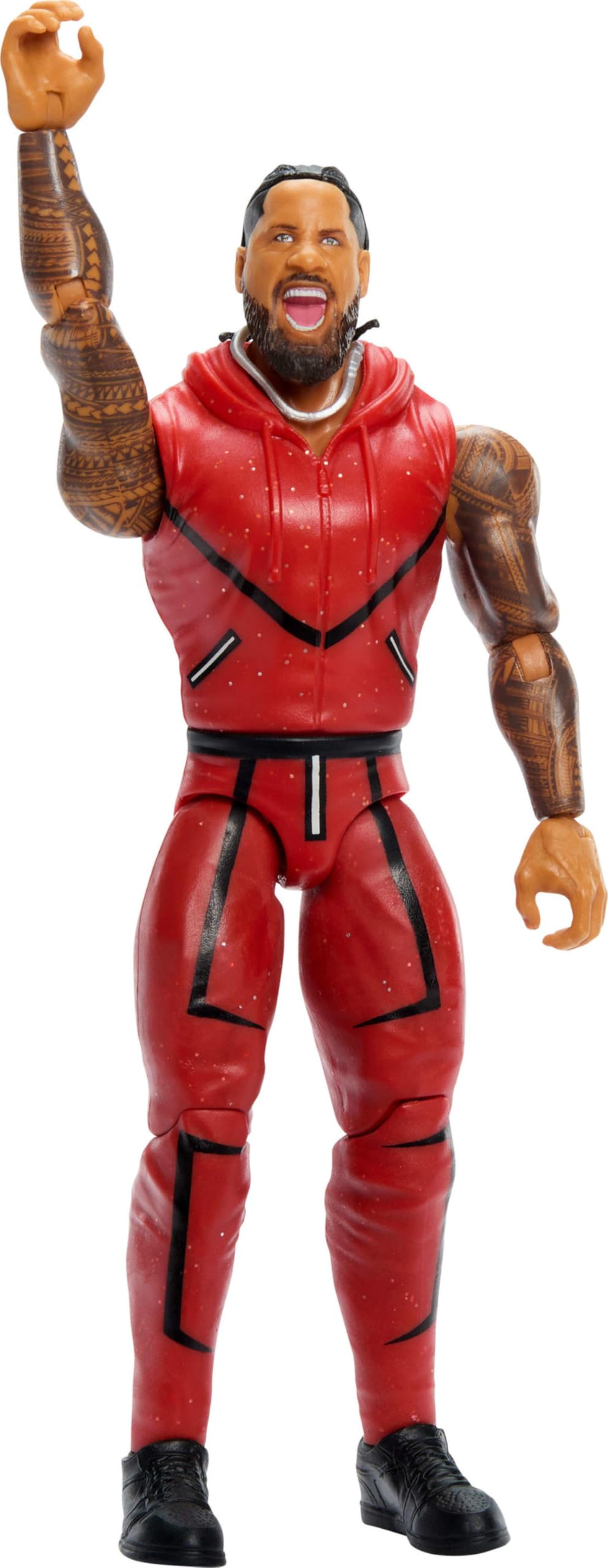 Mattel WWE Main Event Action Figure Jimmy Uso Series 155 - 15 Cm Con 10 Punti Di Articolazione - Giocattolo Da Collezione Per Bambini 6+ Anni
