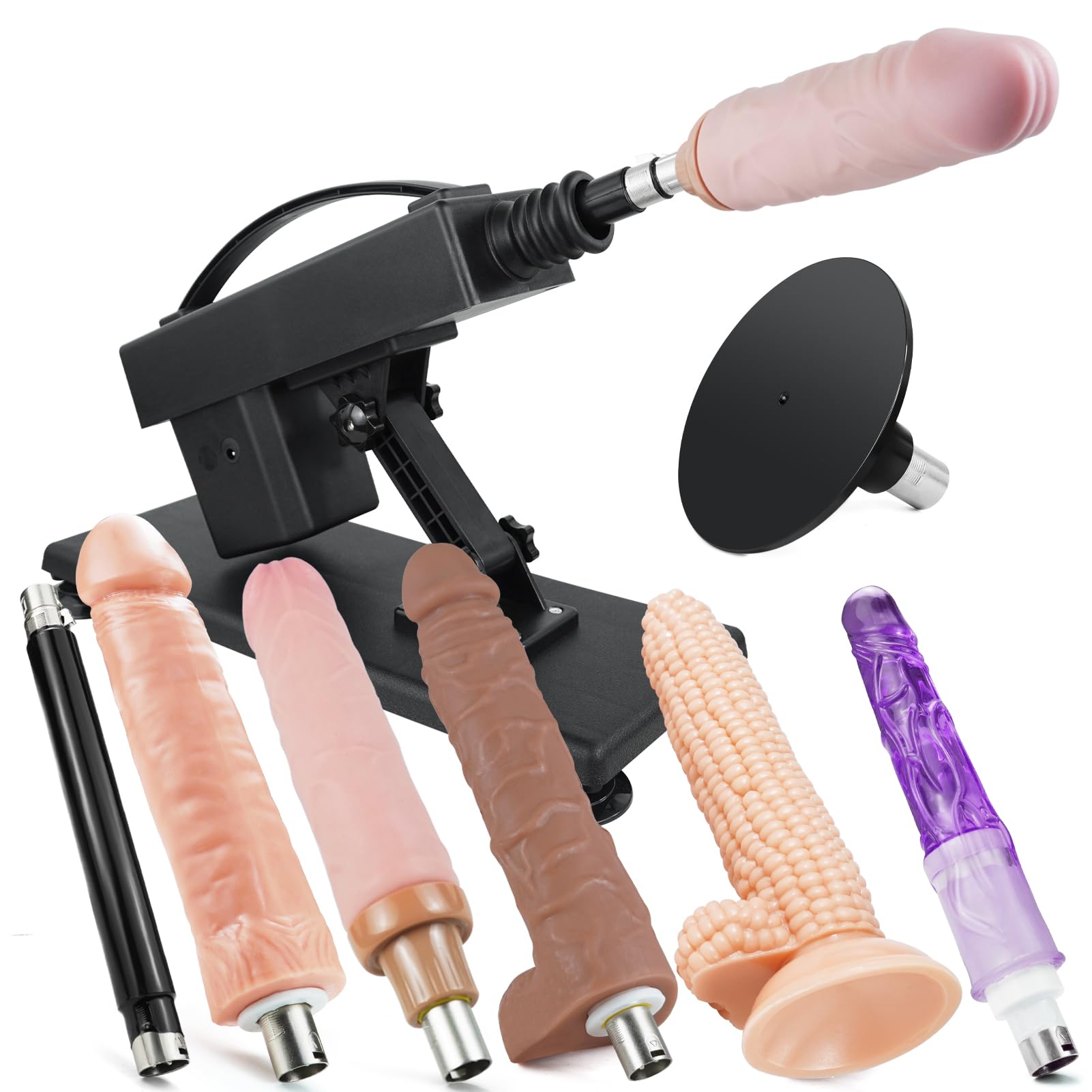 ANNGEOK Automatische Sexmaschine mit Dildo Zubehör für Mann und Frau, Fickmaschine 3 XLR-Stecker Liebesmaschine Sexspielzeug Maschinen (Aseu-003)