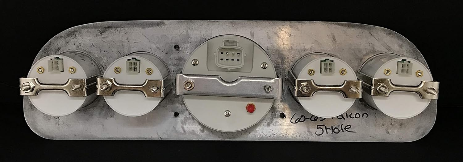 Dolphin Gauges Compatible 1960-1963 Ford Falcon GPS Gauge Dash Cluster Panel Set White