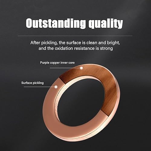 Miniatura 4 de 24 piezas de juntas de tornillo de drenaje de aceite para automóvil, M12 de repuesto de junta de cobre de buen sellado, OEM11026-01M02, almohadilla