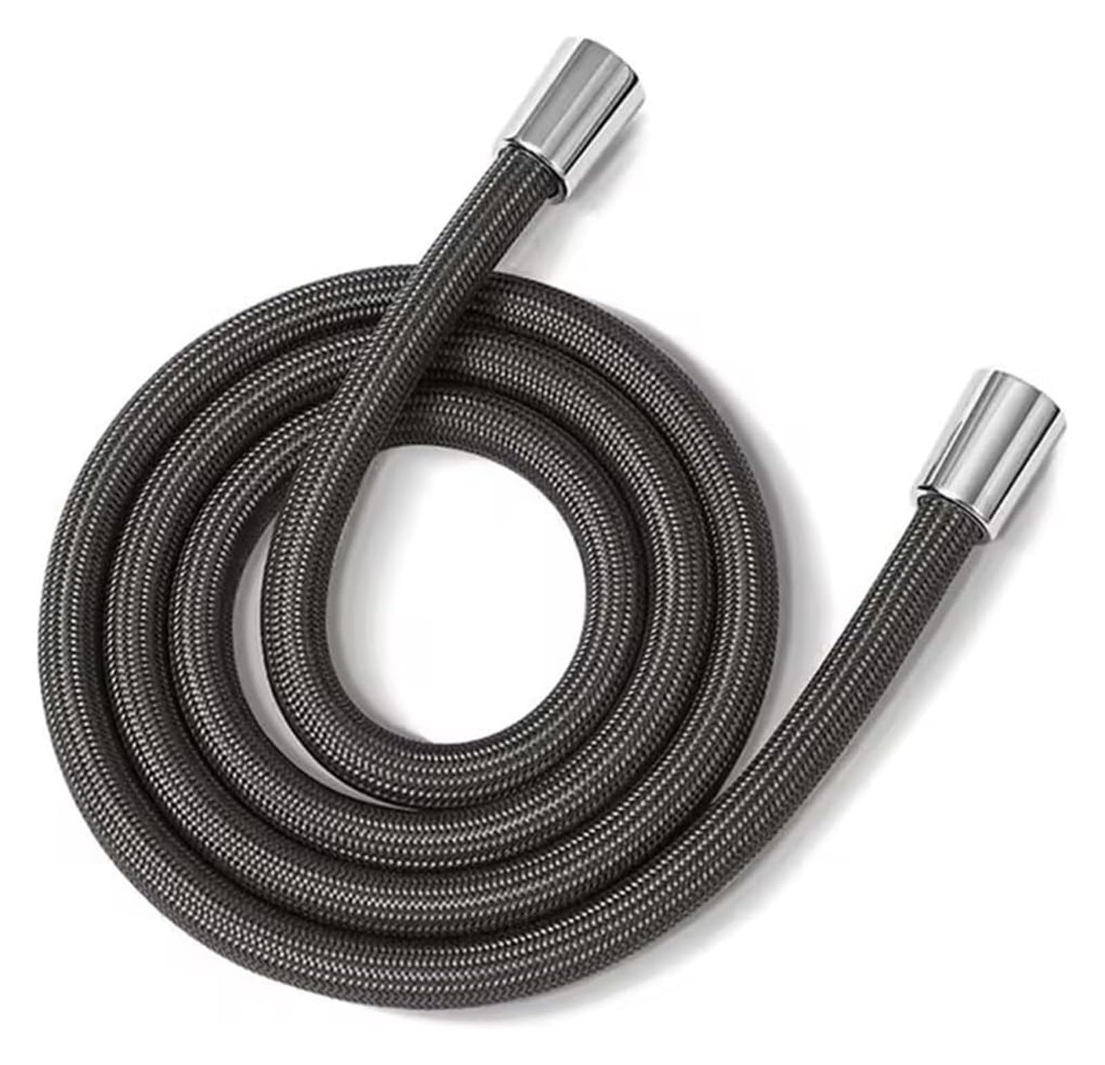 Gkirqvpe Dark Grey Shower Hose, Handheld Shower Hose Universal Flexible Nylon High Pressure G1/2 Multicolor 1.5M-2M