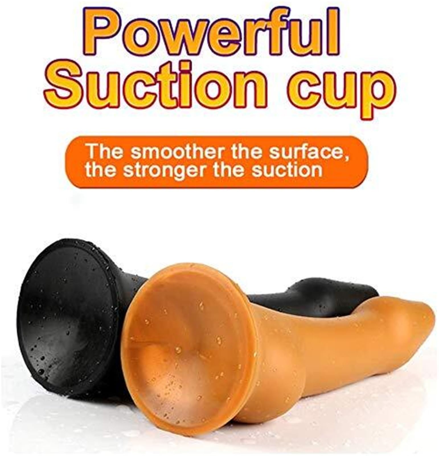 Plug Anale for Stretching, Silicone Morbido, Plug Anale, Diametro Grande, Analdidlo Lungo for Uomo, Ventosa, Sex Toy, Estremo, Professionale