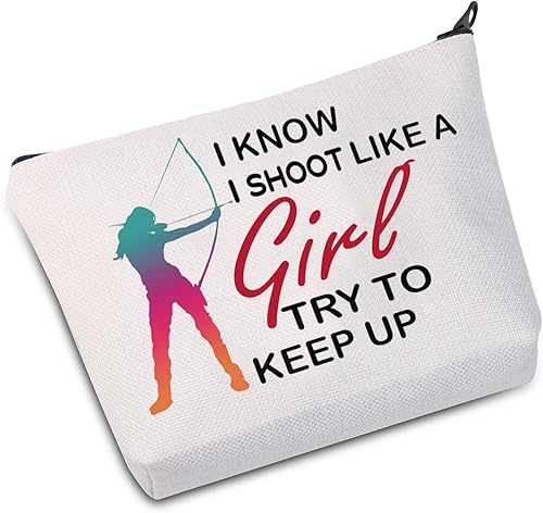 Archery Cosmetic Make Up Bag Archer Gifts I Know I shoot - Archery Gifts For Her