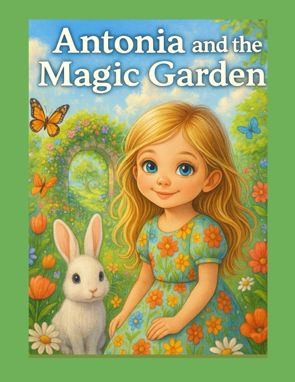 Antonia and the Magic Garden – Coloring Storybook for Kids | Cute Bunny, Magical Garden, Spring Adventure