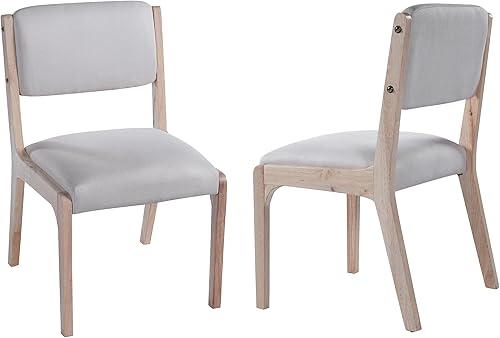 Miniatura 11 de Dining Chairs Set of 2 for Room, Modern Farmhouse Kitchen Table & Seating Chair Sets with Solid Wood Legs and Padded Seat, Side Chairs for Dining
