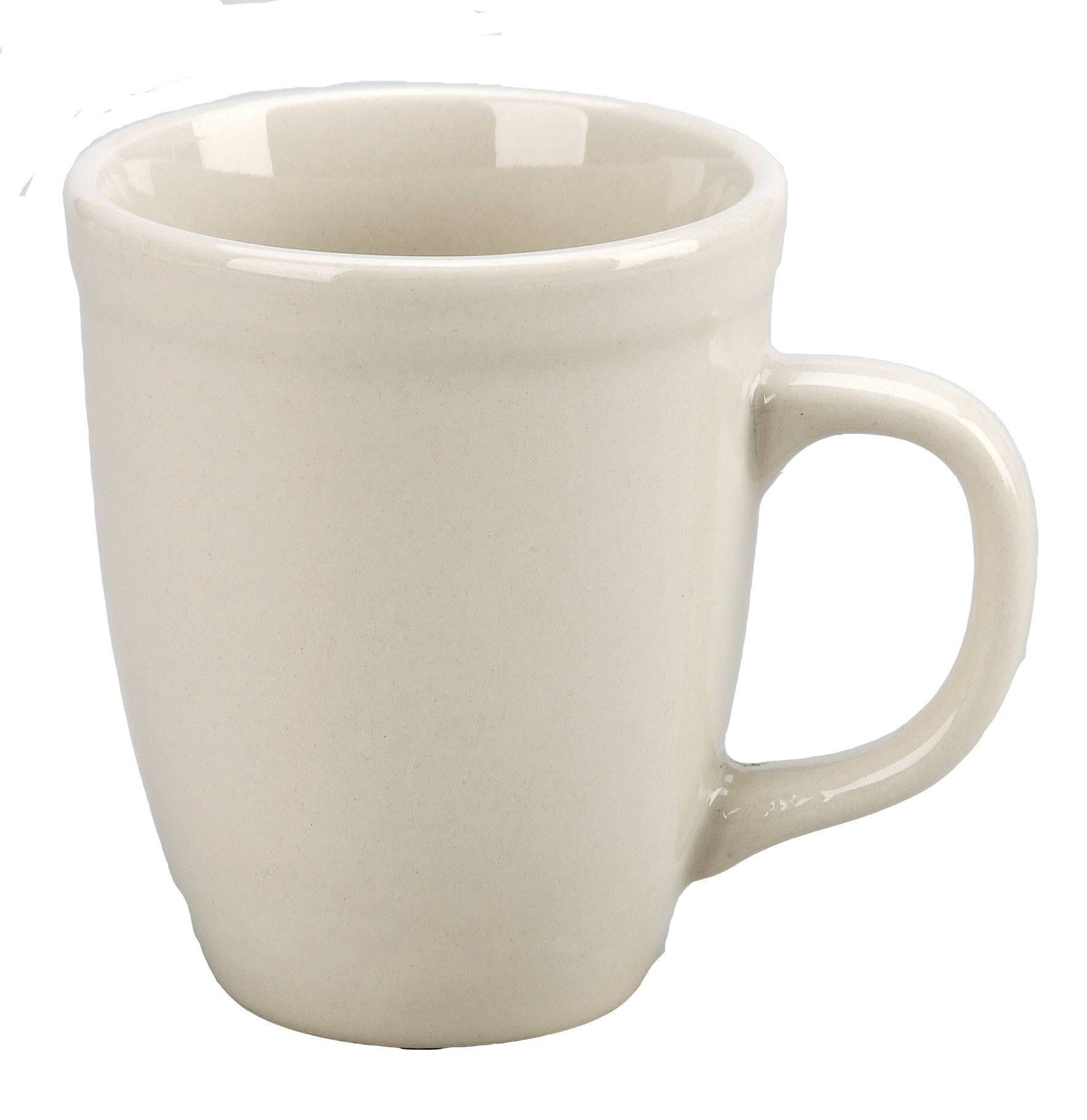 Vista Village Mug by Vertex China – 12 ounce, Porcelain, Bone White, Pack of 36, Model VRE-91-W