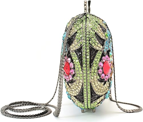 Miniatura 3 de Bolso de noche de lujo del Rhinestone de las mujeres del embrague del cristal para el partido y