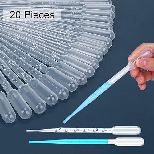 Miniatura 5 de Woohome Tazas medidoras de silicona para resina epoxi con pipetas, moldes antiadherentes para mezclador epoxi para moldes de fabricación de joyas de